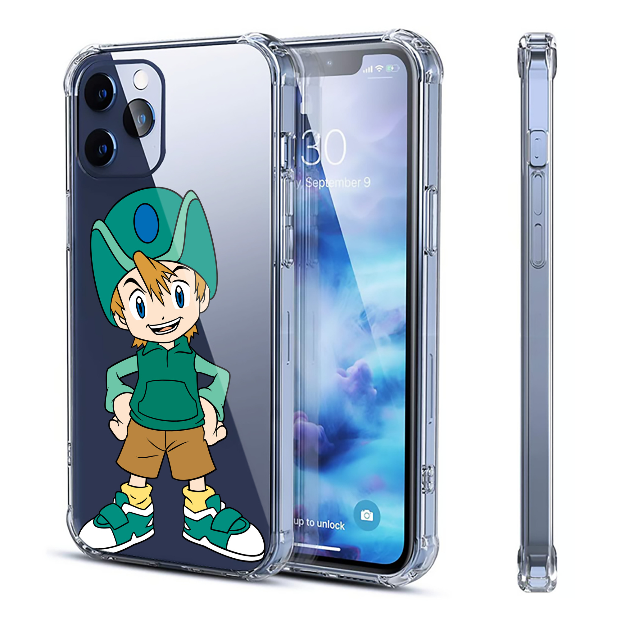 （画像用） Digimon デジタルモンスター/デジモン 【iPhone 12シリーズ対応】透明スマホケース（クリアソフトケース）